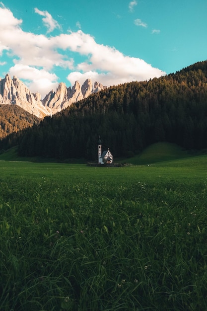 Foto vista panorámica del campo contra el cielo