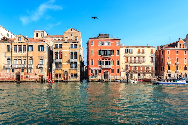 Vista panorámica del Canal Grande en Venecia, Italia