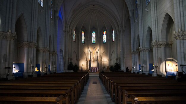 Vista panorámica de la catedral en el templo