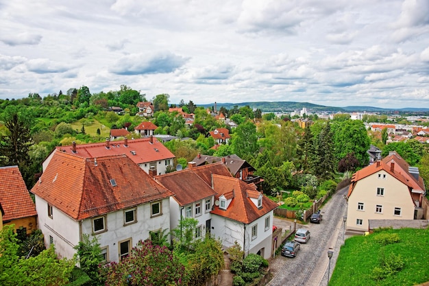 Vista panorámica del centro de la ciudad de Bamberg en Bamberg, en la Alta Franconia en Alemania.