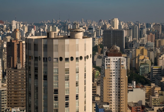 Vista panorámica del centro de la ciudad de Sao Paulo