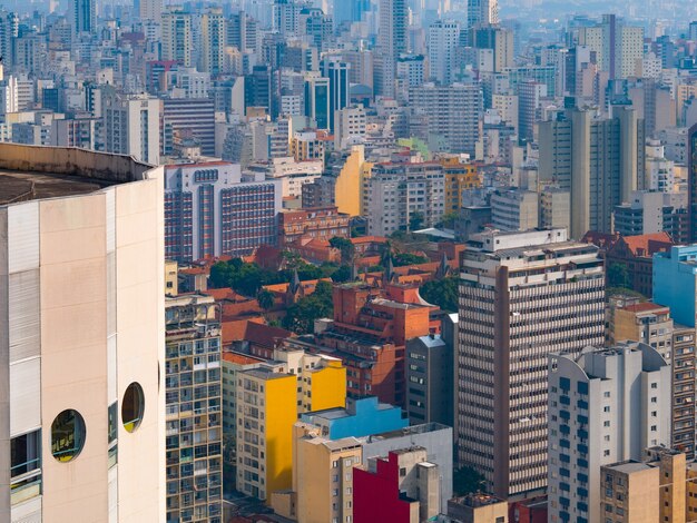 Foto vista panorámica del centro de la ciudad de sao paulo.