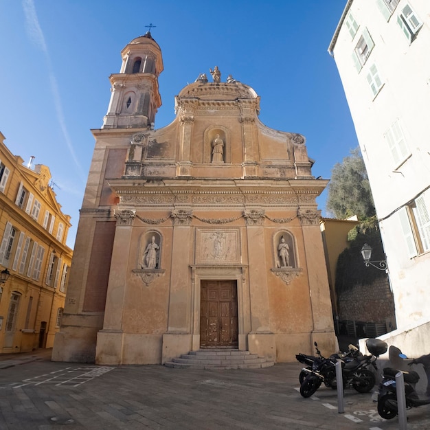 Vista panorámica de la ciudad de Menton, Francia