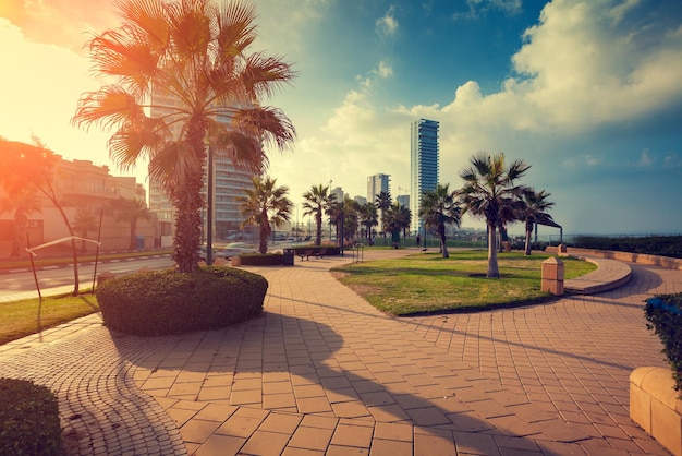 Vista panorámica de la ciudad de Netanya Israel