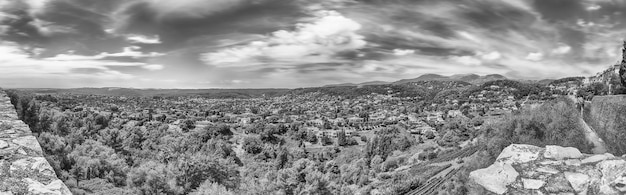 Vista panorámica de la ciudad de SaintPauldeVence Cote d'Azur Francia