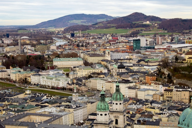 Vista panorámica de la ciudad.Salzburg.Austria.