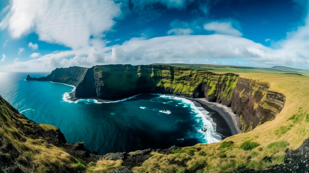 Vista panorámica del cráter volcánico Rano Kau rodeado de exuberante vegetación