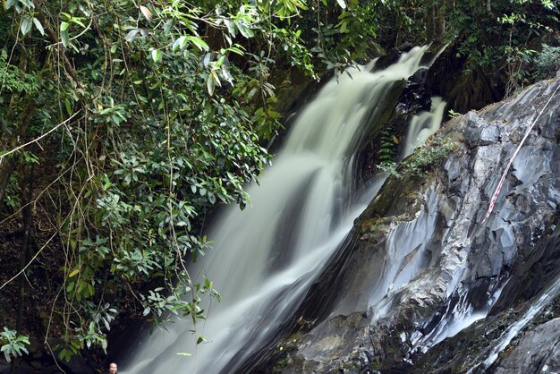 Foto vista panorâmica da cachoeira