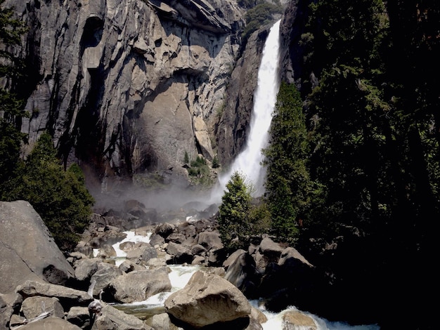 Vista panorâmica da cachoeira