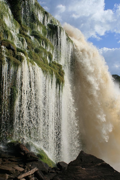 Foto vista panorâmica da cachoeira