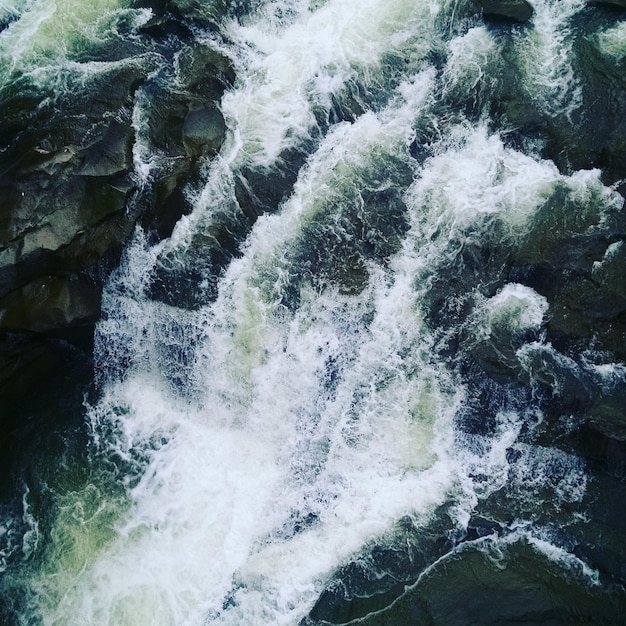 Foto vista panorâmica da cachoeira