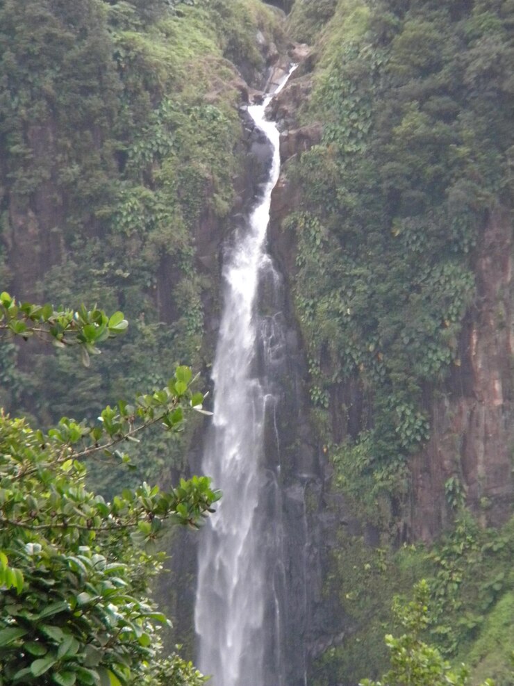 Foto vista panorâmica da cachoeira
