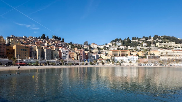 Vista panorâmica da cidade de Menton, França