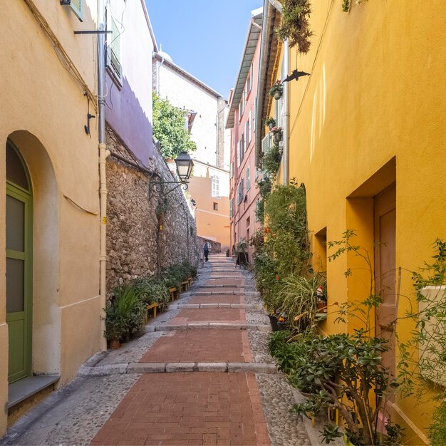 Vista panorâmica da cidade de Menton, França