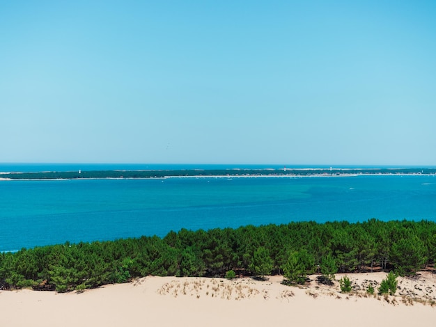 Vista panorâmica da duna de Pilat em Arcachon Burdeos França