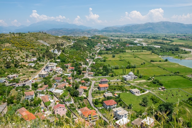 Vista panorâmica da fortaleza de Rosafa Shkoder Albânia