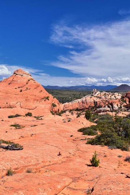 Vista panorâmica da paisagem contra o céu azul