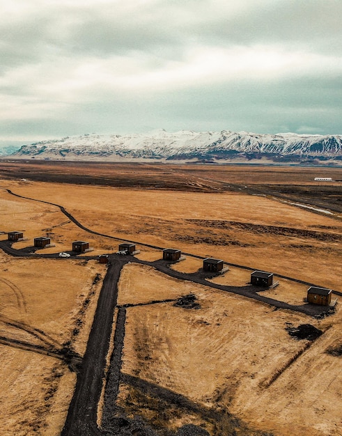 Foto vista panorâmica da paisagem contra o céu durante o inverno