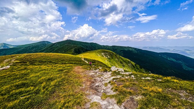 Foto vista panorâmica da paisagem contra o céu