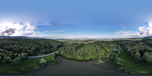 Foto vista panorâmica da paisagem contra o céu