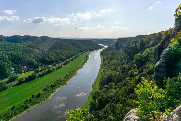 Foto vista panorâmica da paisagem contra o céu