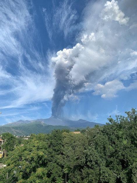 Foto vista panorâmica da paisagem contra o céu