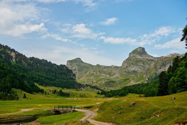 Foto vista panorâmica da paisagem contra o céu