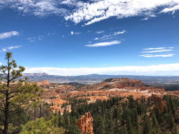 Foto vista panorâmica da paisagem contra o céu