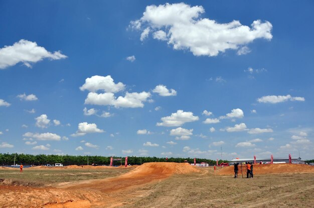 Foto vista panorâmica da paisagem contra o céu