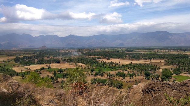 Vista panorâmica da paisagem contra o céu