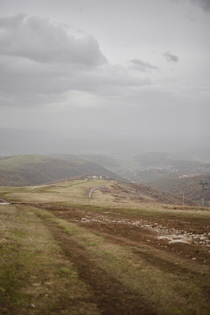 Foto vista panorâmica da paisagem contra o céu