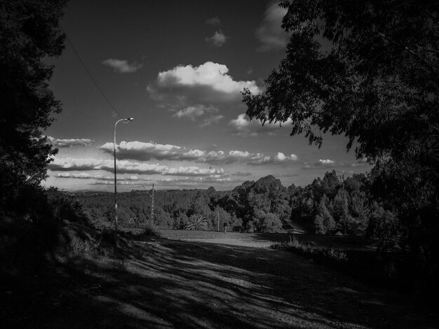 Foto vista panorâmica da paisagem contra o céu