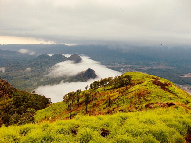 Foto vista panorâmica da paisagem contra o céu