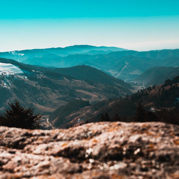 Foto vista panorâmica da paisagem contra o céu