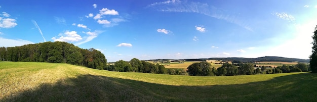 Foto vista panorâmica da paisagem contra o céu