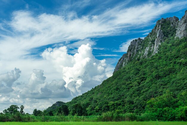 Foto vista panorâmica da paisagem contra o céu