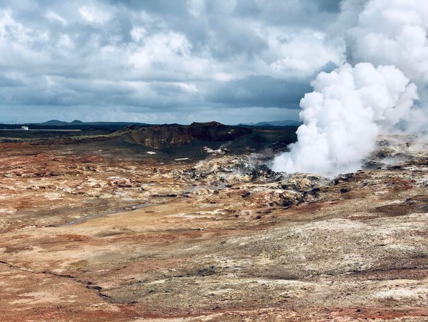 Foto vista panorâmica da paisagem contra o céu