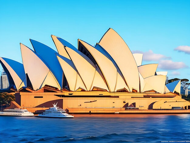 Vista panorâmica da Ópera de Sydney