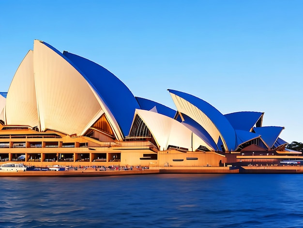 Vista panorâmica da Ópera de Sydney