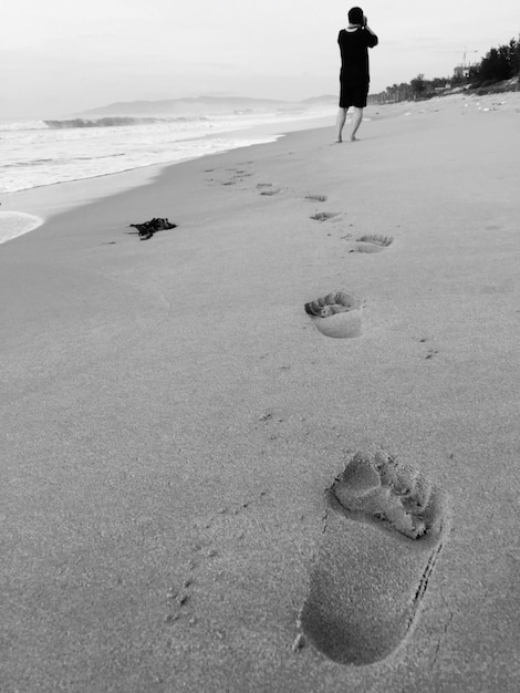 Foto vista panorâmica da praia