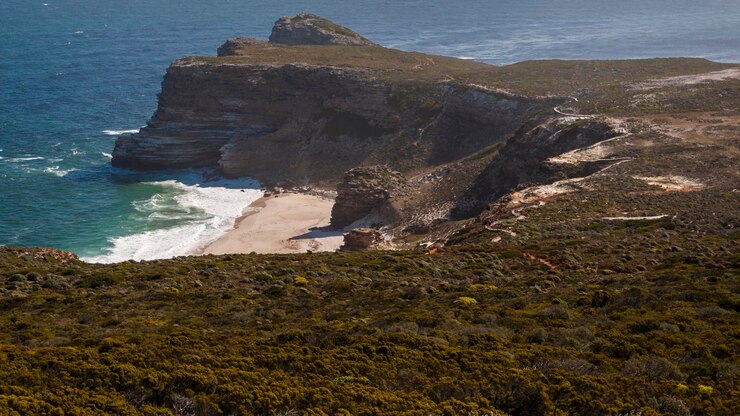 Foto vista panorâmica da praia
