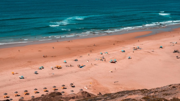 Vista panorâmica da praia