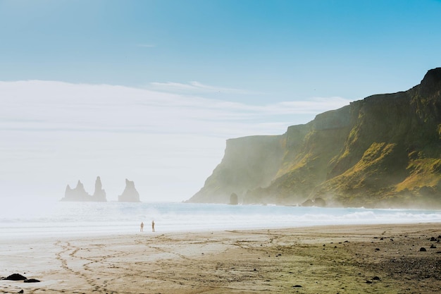 Vista panorâmica da praia