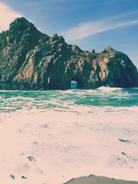 Vista panorâmica da praia