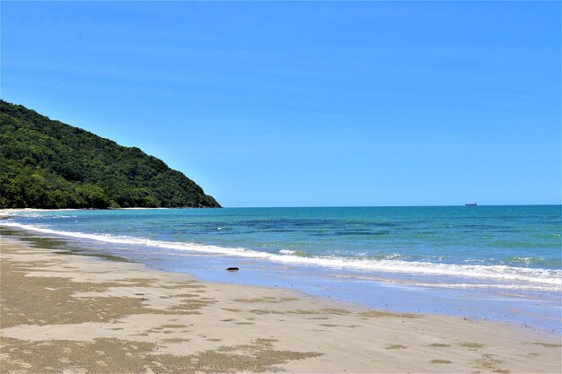 Foto vista panorâmica da praia