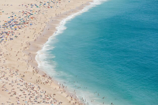 Vista panorâmica da praia