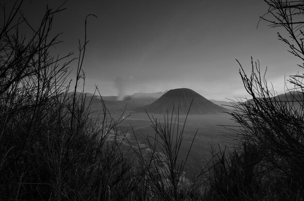 Foto vista panorâmica da terra contra o céu