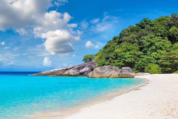 Vista panorâmica das ilhas Similan na Tailândia