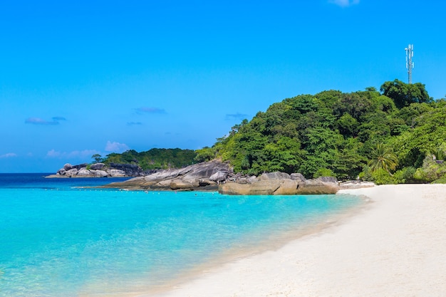 Vista panorâmica das ilhas Similan, Tailândia