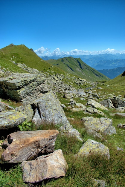 Vista panorâmica das montanhas contra o céu